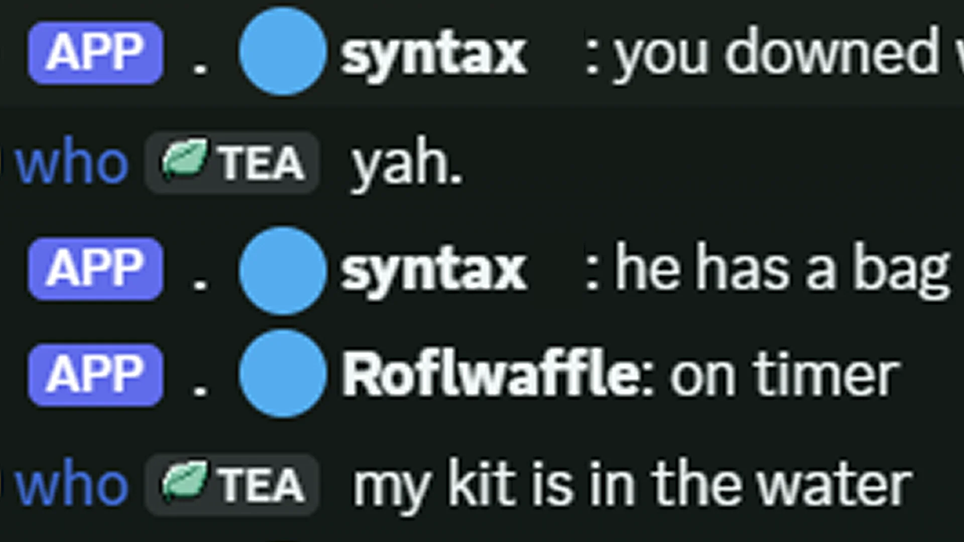 Discord to in-game Company chat screenshot