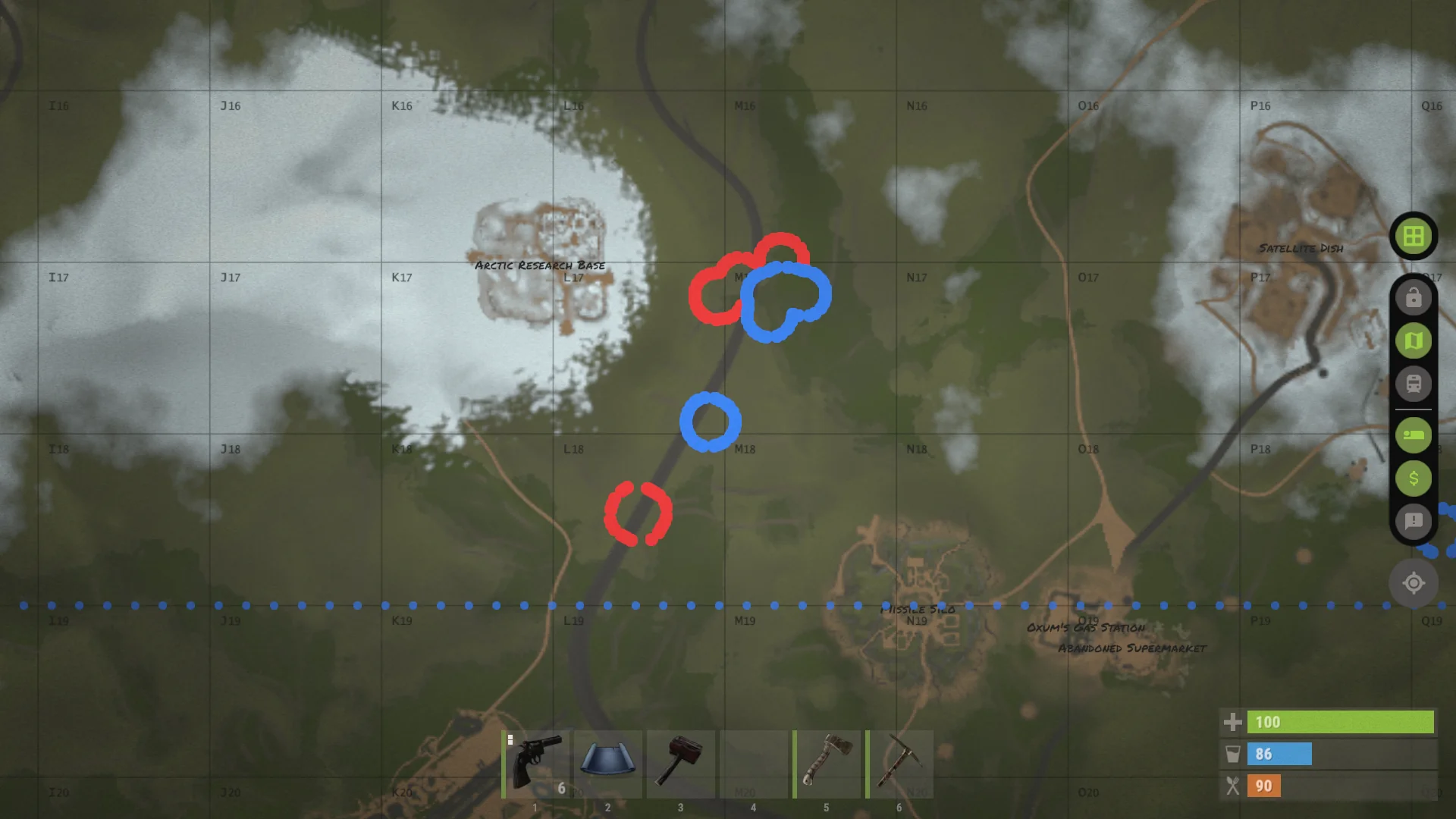 Detailed map territory screenshot